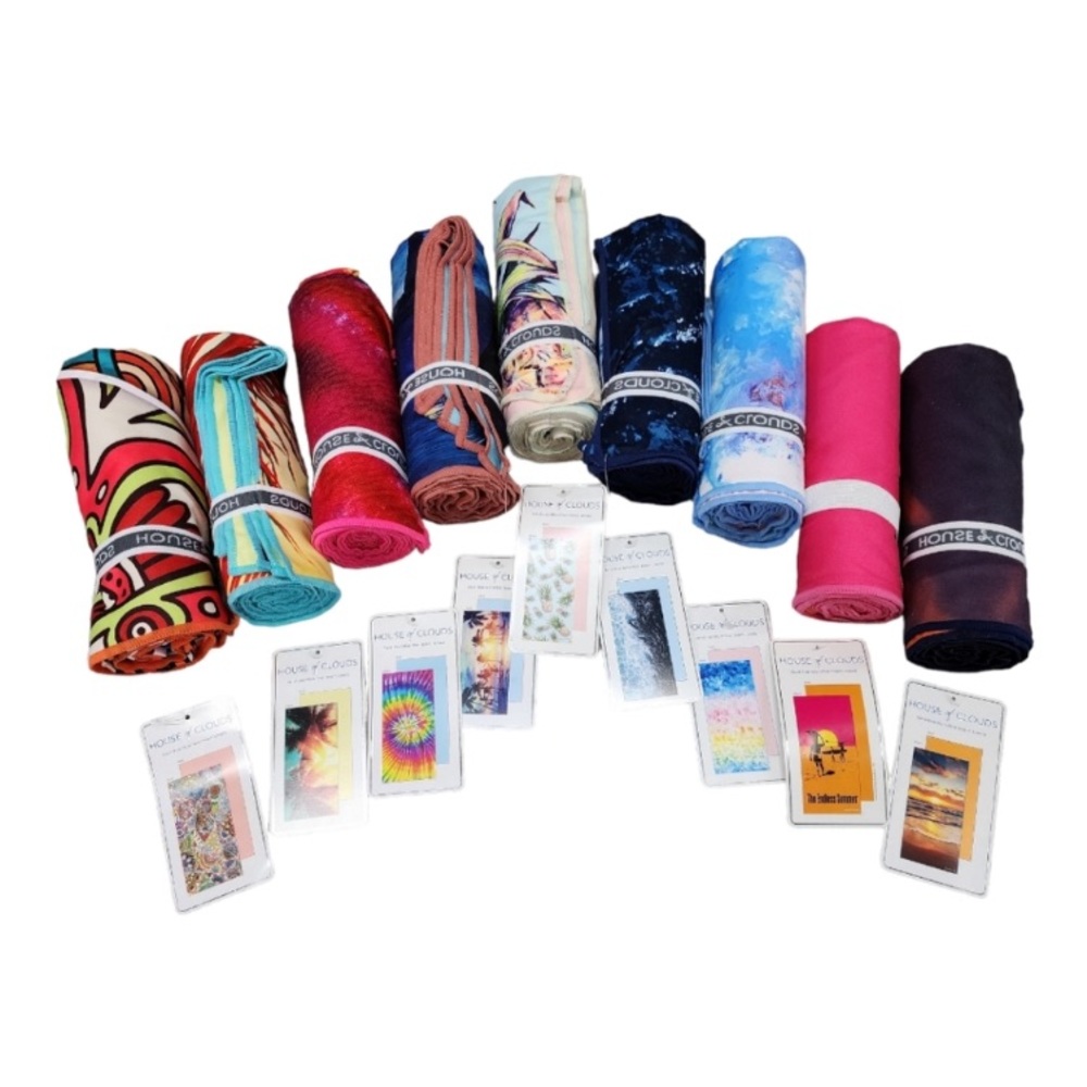 🌺RE-STOCKED HOUSE OF CLOUDS Microfiber Sand Free Quick Dry Beach Pool TowelsNWT - Picture 2 of 8